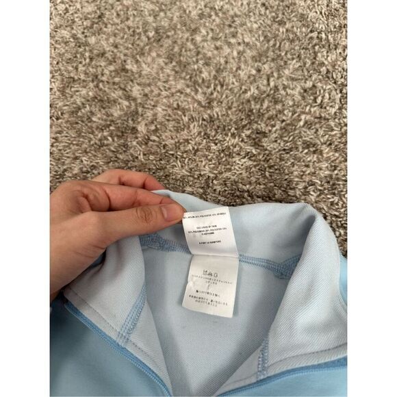 Patagonia Women's XS Thermal Capilene Baselayer Half Zip Up Jacket Light Blue - Picture 5 of 11